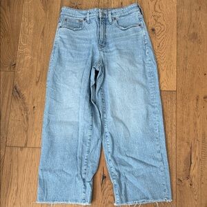 Madewell The Curvy Perfect Vintage Wide-Leg Crop Jean